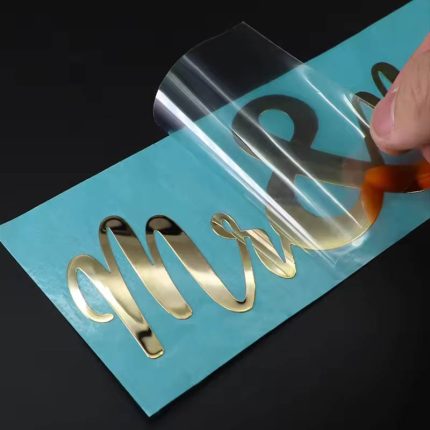 Adesivo de etiqueta de transferência uv de metal adesivo 3D