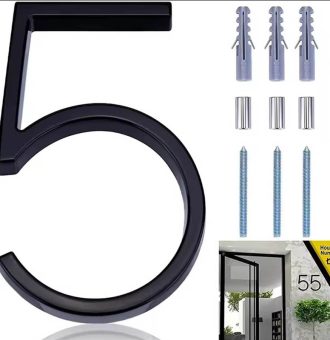 5" zinc alloy floating house number