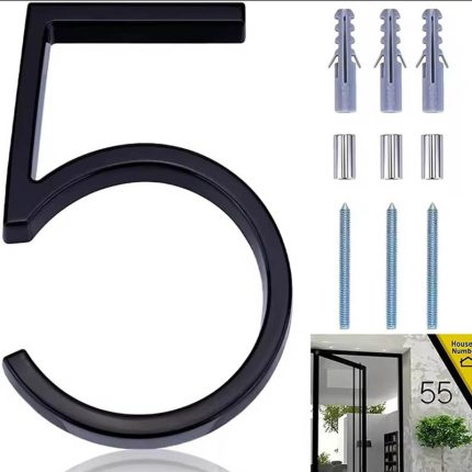 5" zinc alloy floating house number