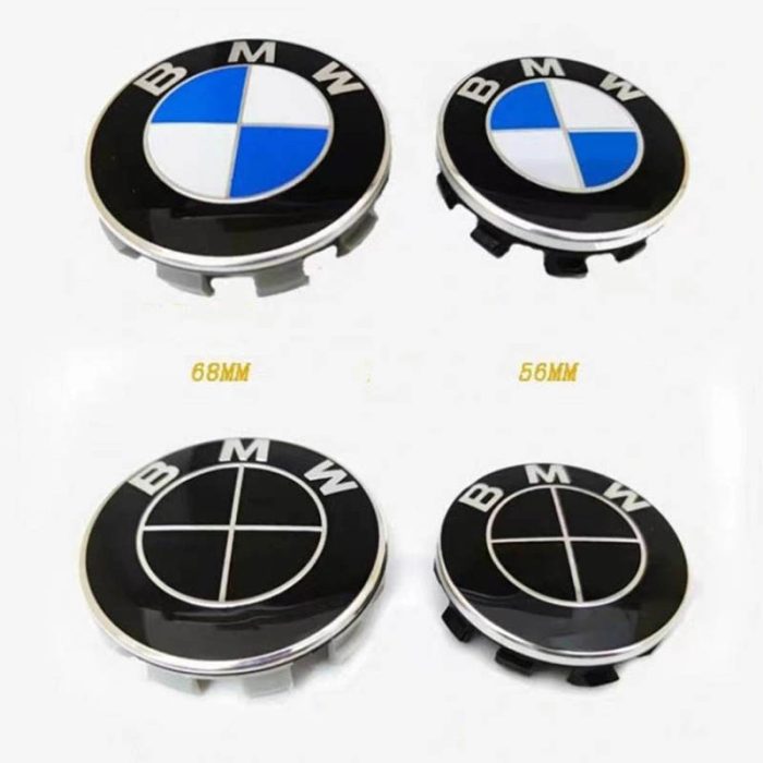 Emblème de capuchon de centre de roue de voiture BMW