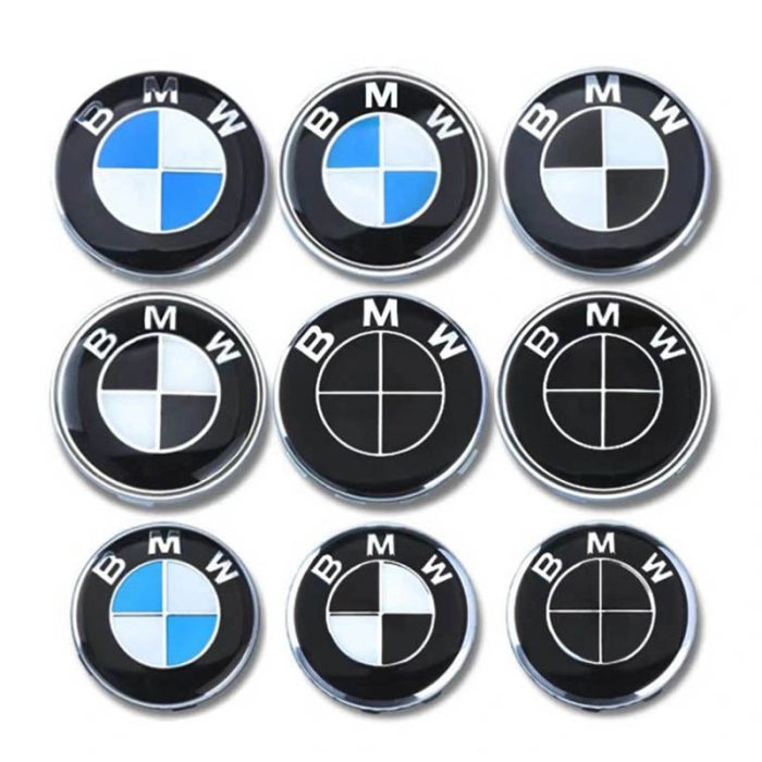 Emblème de capuchon de centre de roue de voiture BMW