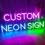 Letras acrílicas personalizadas, letrero de neón LED.