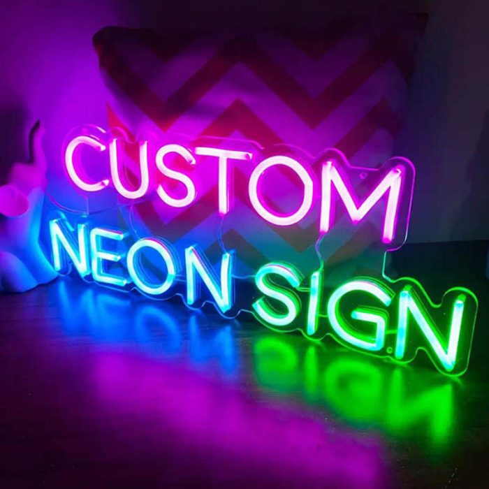 letras acrílicas personalizadas levaram sinal de néon