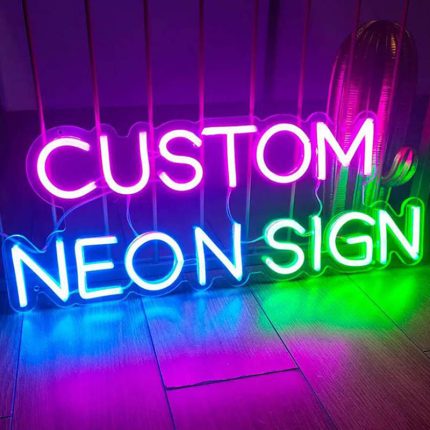 letras acrílicas personalizadas levaram sinal de néon