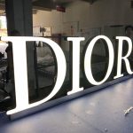 illuminated electronic sign epoxy resin letters