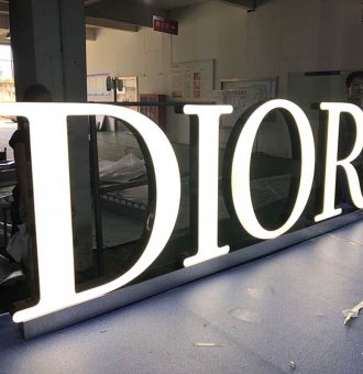 illuminated electronic sign epoxy resin letters