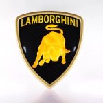 logotipo do carro de sinalização automotiva lamborghini