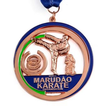 Trofeo de aleación de zinc con medalla deportiva