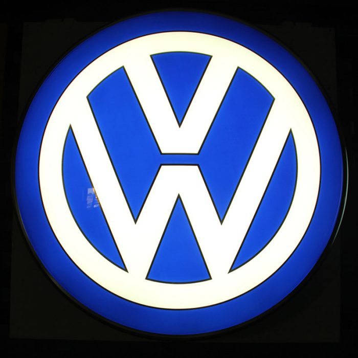 volkswagen automotive signage vw car logo
