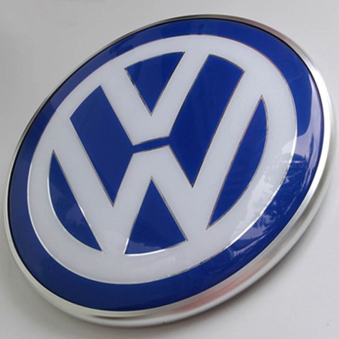 volkswagen automotive signage vw car logo