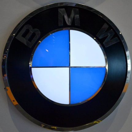 bmw automotive signage led car logo