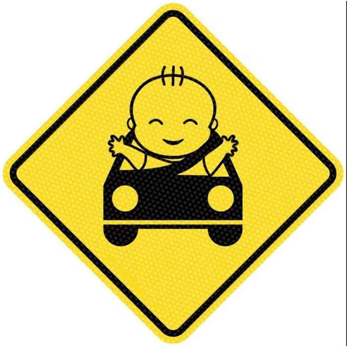 baby on board car sticker