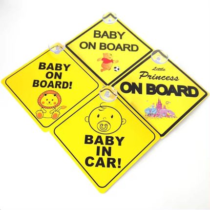 Bebé a bordo etiqueta engomada del coche signo de ventana