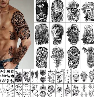 autocollant de tatouages ​​semi-permanents à base de plantes