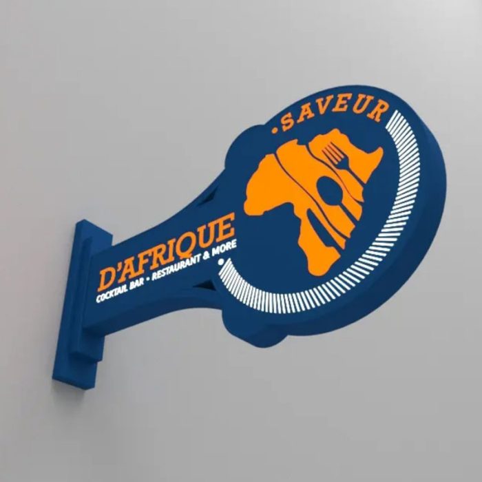 panneau lumineux extérieur en acrylique