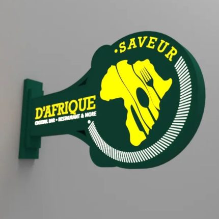 panneau lumineux extérieur en acrylique