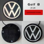 volkswagen golf 8 logotipo iluminado