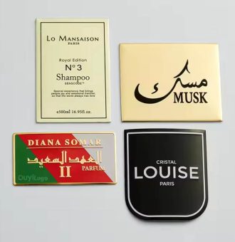 metal logo letter label nameplates