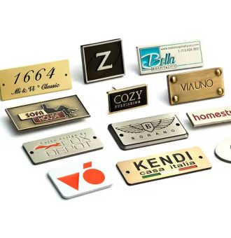 metal logo letter label nameplates