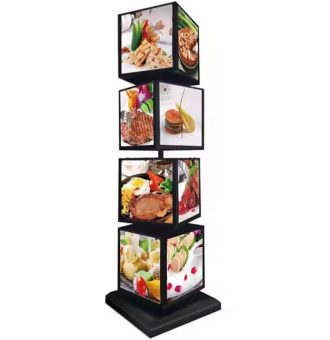 4 sided menu board rotating light box