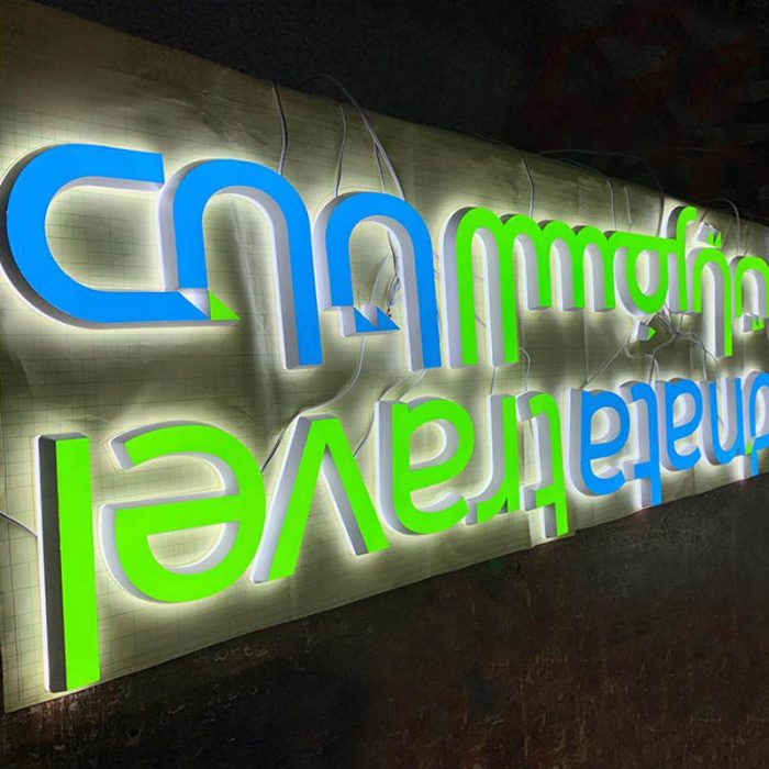 3d led light acrylic mini letter sign