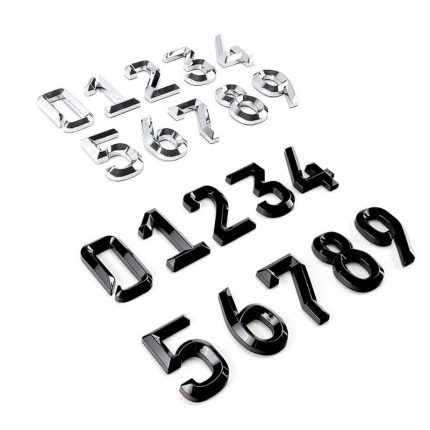 3d abs alphabet letters car sticker