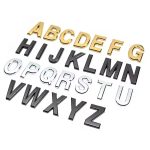 Autocolante para carro com letras do alfabeto 3D ABS