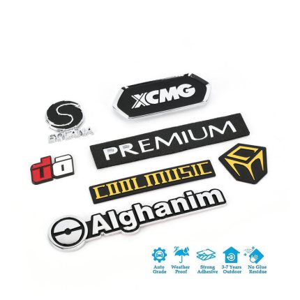 Emblema automóvel cromado em ABS