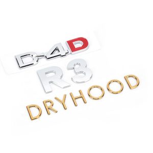 abs chrome car badge auto emblems