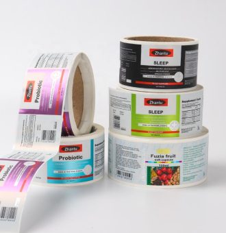 custom printed packaging label sticker