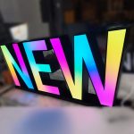 Letrero luminoso 3D LED RGB con letras