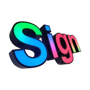 3d led rgb letter lighting signboard