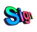3d led rgb letter lighting signboard
