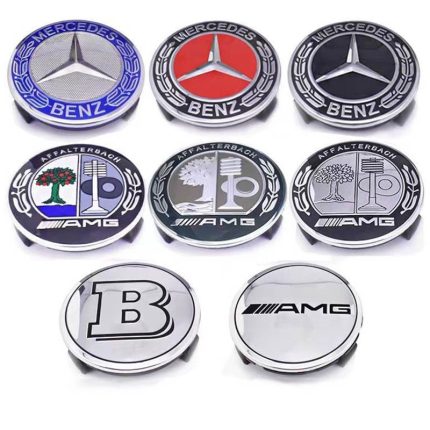 Tampões de roda de 75 mm para automóveis Mercedes Benz