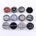 Tampões de roda de 75 mm para automóveis Mercedes Benz