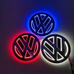 Logótipo da Volkswagen na luz traseira LED 5D