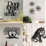 wall art plated metal crafts hang decor