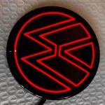 volkswagen tiguan car rear led emblem