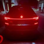 volkswagen tiguan car rear led emblem